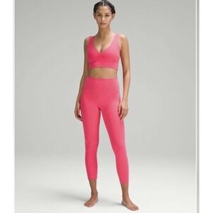 Lululemon Align High-Rise‎ Pant 25" Size 12 Lip Gloss Pink